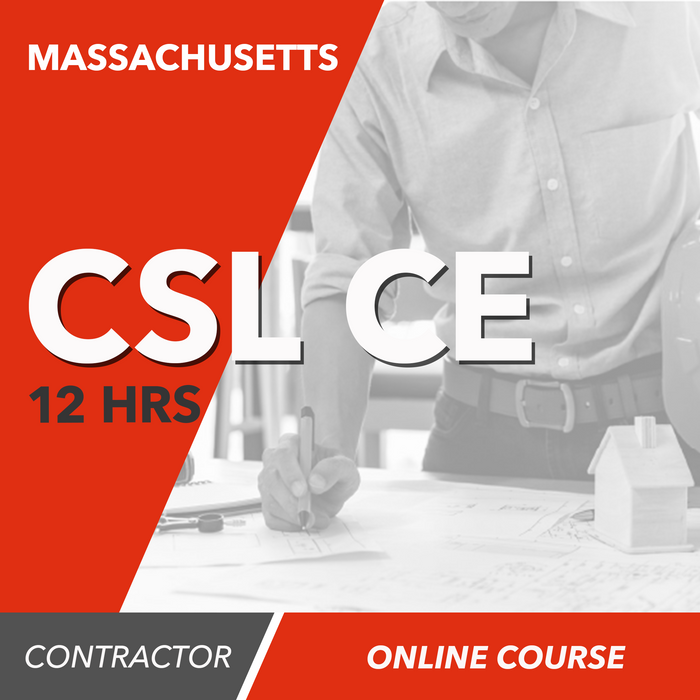 Massachusetts CSL CE - 12 Hours ONLINE