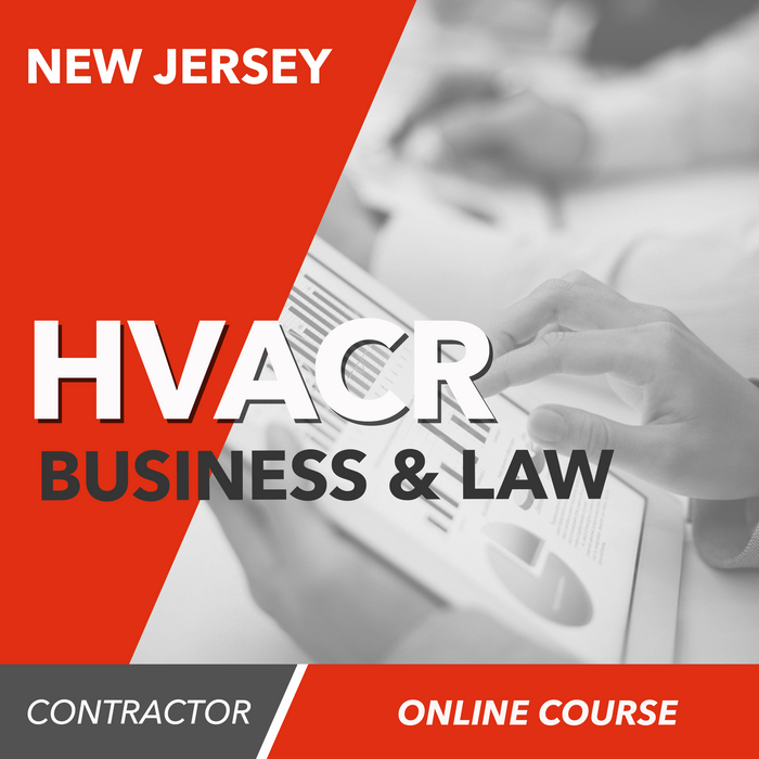 New Jersey Business and Law [for HVACR Contractors] - Online Exam Prep Course