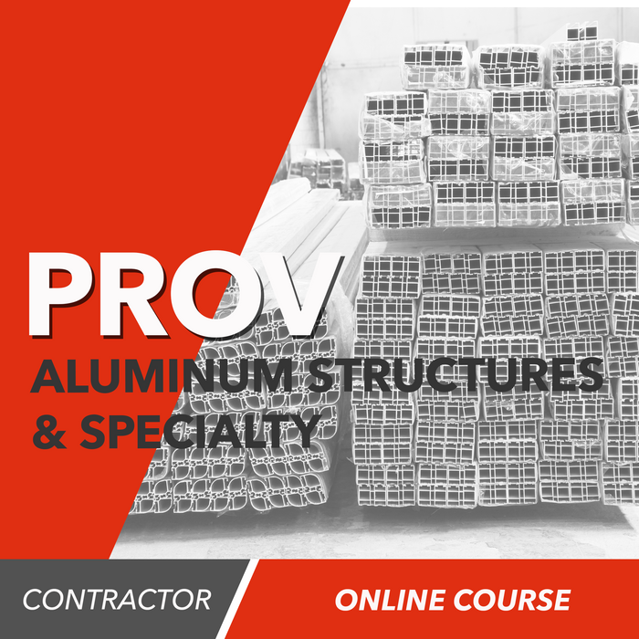 Prov Aluminum Structures and Specialty Online Prep (County - Florida)