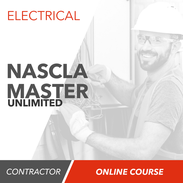 NASCLA Master Unlimited Electrical Contractor - Online Exam Prep Course