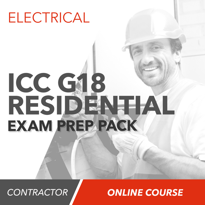 ICC G18 National Standard Residential Electrician Exam Prep Package