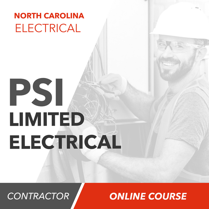 North Carolina PSI Limited Electrical Contractor Contractor - Online Exam Prep Course