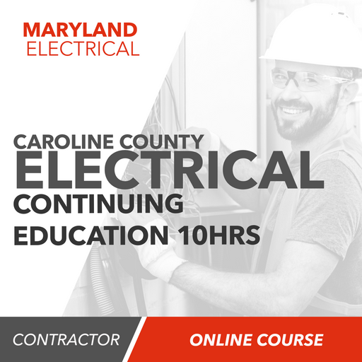 Upstryve's Caroline County Electrical Continuing Education (10 Hours) product image provided by UpStryve Book Store. Upstryve provides access to online contractor course content, exam prep, books, and practice test questions to students and professionals preparing for their state contracting exams.