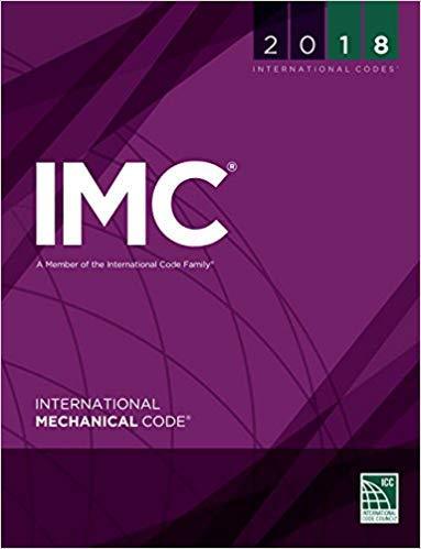 International Mechanical Code, 2018 Edition