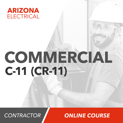 Upstryve's Arizona C-11 (CR-11) Electrical Contractor (Commercial) - Online Exam Prep Course product image provided by UpStryve Book Store. Upstryve provides access to online contractor course content, exam prep, books, and practice test questions to students and professionals preparing for their state contracting exams.