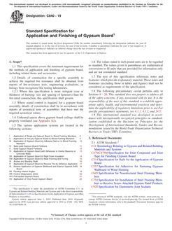 Upstryve's ASTM C840-20 Standard Specification for Application and Finishing of Gypsum Board, 2020 product image provided by ASTM. Upstryve provides access to online contractor course content, exam prep, books, and practice test questions to students and professionals preparing for their state contracting exams.