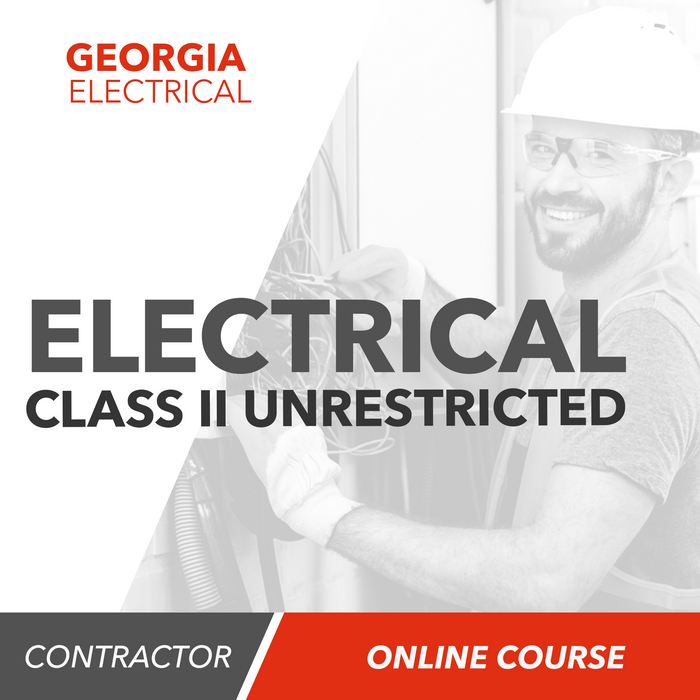 Georgia Electrical Contractor Class II (Unrestricted) - Online Exam Prep Course