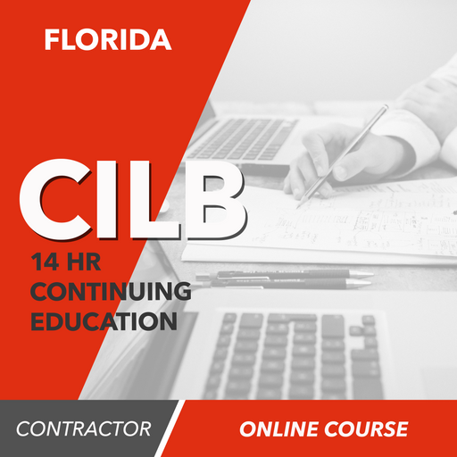 Upstryve's 14 Hour Florida State CILB Online Continuing Education [for State Certified and Registered Contractors] product image provided by UpStryve Book Store. Upstryve provides access to online contractor course content, exam prep, books, and practice test questions to students and professionals preparing for their state contracting exams.