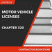 Upstryve's Chapter 320, F.S., (ss 320.77 ‚Äì 320.8325, F.S.) Motor Vehicle Licenses product image provided by UpStryve Book Store. Upstryve provides access to online contractor course content, exam prep, books, and practice test questions to students and professionals preparing for their state contracting exams.