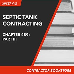 Florida Chapter 489, Part III, F.S., Septic Tank Contracting