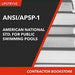 Upstryve's ANSI/APSP-1 American National Std for Public Swimming Pools, 2014 product image provided by ANSI. Upstryve provides access to online contractor course content, exam prep, books, and practice test questions to students and professionals preparing for their state contracting exams.