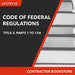 Upstryve's Code of Federal Regulations, Title 33, Parts 1 to 124, July 1, 2003 Edition product image provided by CFR. Upstryve provides access to online contractor course content, exam prep, books, and practice test questions to students and professionals preparing for their state contracting exams.