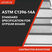 Upstryve's ASTM C1396-14a Standard Specification for Gypsum Board, 2014a product image provided by ASTM. Upstryve provides access to online contractor course content, exam prep, books, and practice test questions to students and professionals preparing for their state contracting exams.