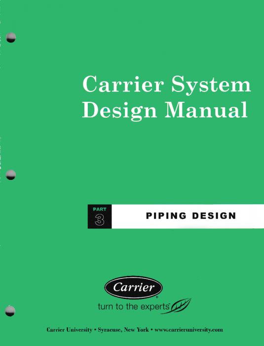 Upstryve's Carrier System Design Manual - Part 3 Piping Design product image provided by UpStryve Book Store. Upstryve provides access to online contractor course content, exam prep, books, and practice test questions to students and professionals preparing for their state contracting exams.