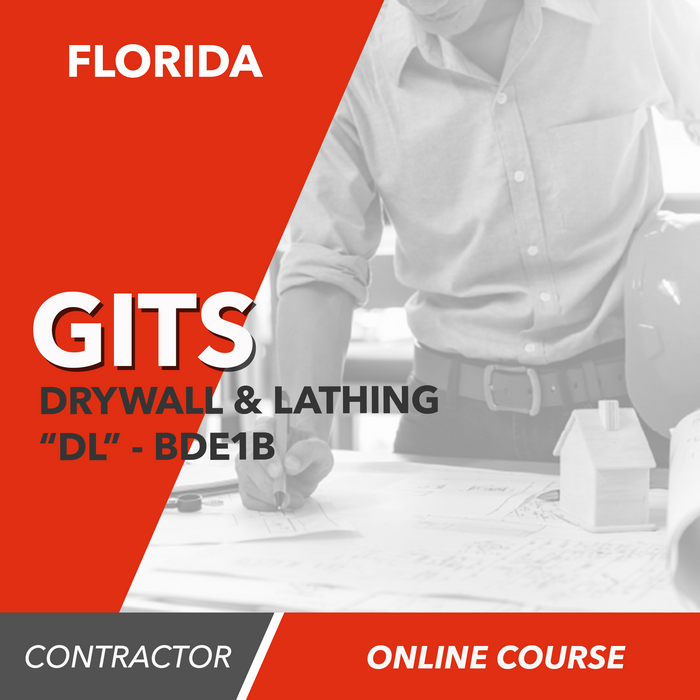 GITS Drywall and Lathing Contractor - Class "DL" - BDE1B--Online Course