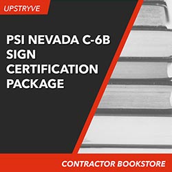PSI Nevada C-6B Sign Contractor Certification Package