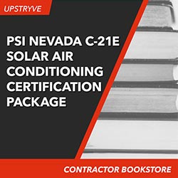PSI Nevada C-21E Solar Air Conditioning Contractor Certification Package