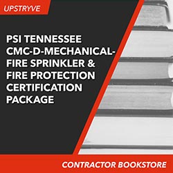 PSI Tennessee CMC-D-Mechanical-Fire Sprinkler And Fire Protection Contractor Certification Package