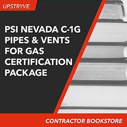 PSI Nevada C-1G Pipes and Vents for Gas Contractor Certification Package