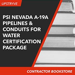 PSI Nevada A-19A Pipelines and Conduits for Water Certification Package