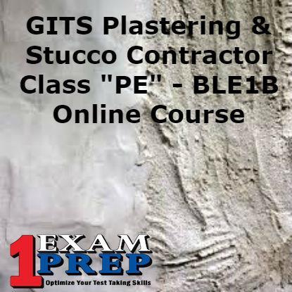 GITS Plastering and Stucco Contractor - Class "PE" - BLE1B