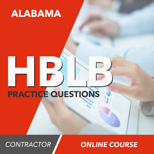 Upstryve's Alabama Prov HBLB Business and Law Exam - Online Practice Questions (For Home Builders) product image provided by UpStryve Book Store. Upstryve provides access to online contractor course content, exam prep, books, and practice test questions to students and professionals preparing for their state contracting exams.