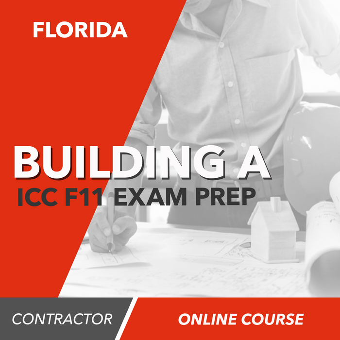 ICC F11 National Standard General Building Contractor (A) Exam Prep Package