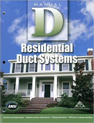 Manual D - Residential Duct Systems, 3rd Edition