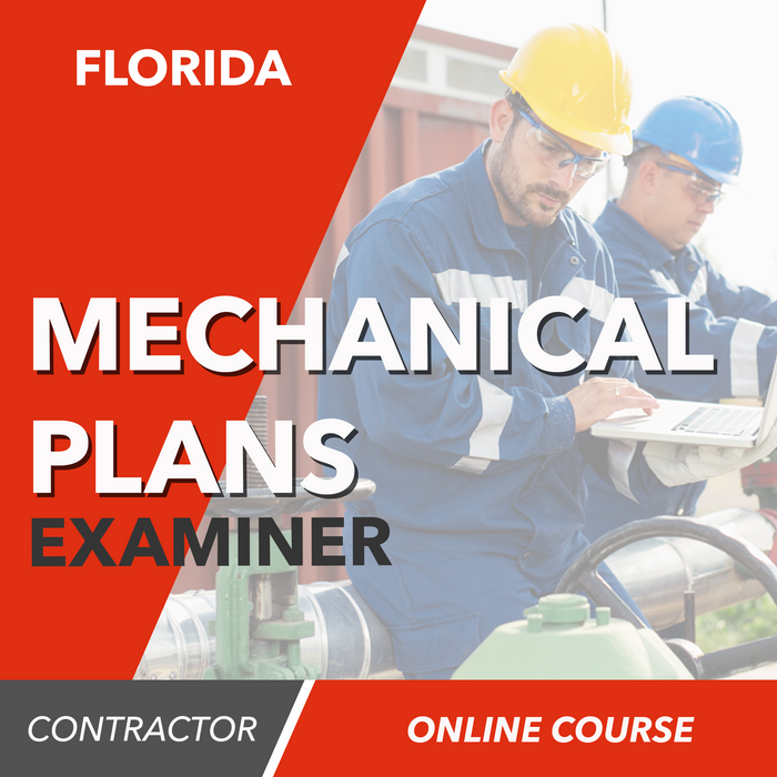 Florida 3M Mechanical Plans Examiner Online Exam Prep (2015) - Online Exam Prep Course
