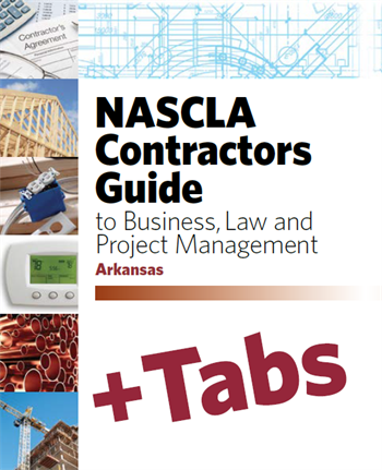 Upstryve's Arkansas NASCLA Contractors Guide to Business, Law and Project Management, Arkansas 8th Edition - Tabs Bundle Pak product image provided by UpStryve Book Store. Upstryve provides access to online contractor course content, exam prep, books, and practice test questions to students and professionals preparing for their state contracting exams.