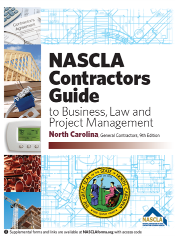 North Carolina NASCLA Contractors Guide to Business, Law and Project Management NC General, 9th Edition