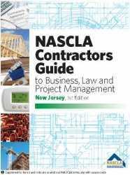 New Jersey NASCLA Contractors Guide to Business, Law and Project Management, NJ 1st Edition