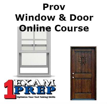 Prov Window & Door Contractor - Online Exam Prep Course