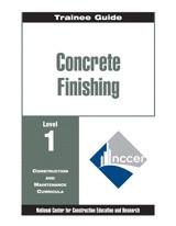 Upstryve's Concrete Finishing Level One, 1998 product image provided by Pearson. Upstryve provides access to online contractor course content, exam prep, books, and practice test questions to students and professionals preparing for their state contracting exams.
