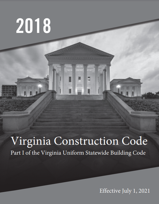 Virginia Uniform Statewide Building Code, 2018 - Part 1 Virginia Construction Code [Binder]