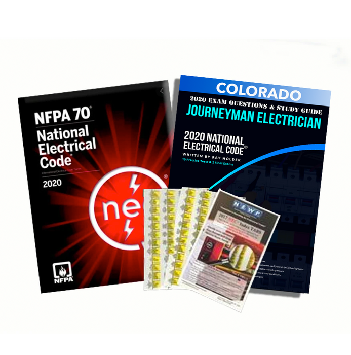 Upstryve's Colorado 2020 Journeyman Electrician Exam Prep Package product image provided by BTP. Upstryve provides access to online contractor course content, exam prep, books, and practice test questions to students and professionals preparing for their state contracting exams.