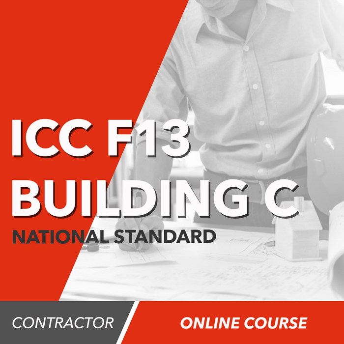 ICC F13 National Standard Residential Building Contractor (C) Exam Prep [Online Course Only]