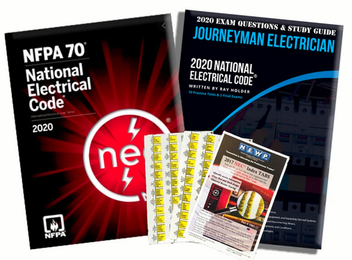 Upstryve's 2020 Journeyman Electrician Exam Prep Package product image provided by UpStryve Book Store. Upstryve provides access to online contractor course content, exam prep, books, and practice test questions to students and professionals preparing for their state contracting exams.