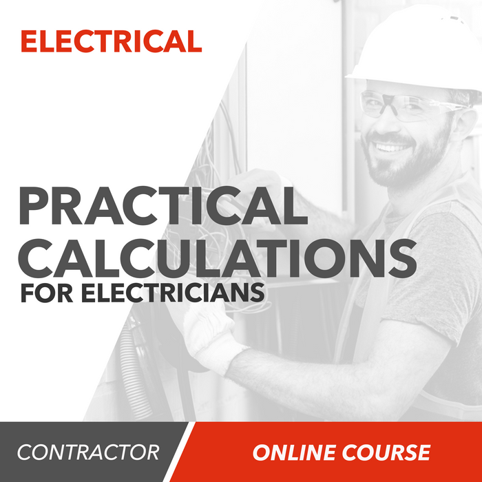 Upstryve's 2023 Practical Calculations for Electricians - ONLINE COURSE product image provided by UpStryve Book Store. Upstryve provides access to online contractor course content, exam prep, books, and practice test questions to students and professionals preparing for their state contracting exams.