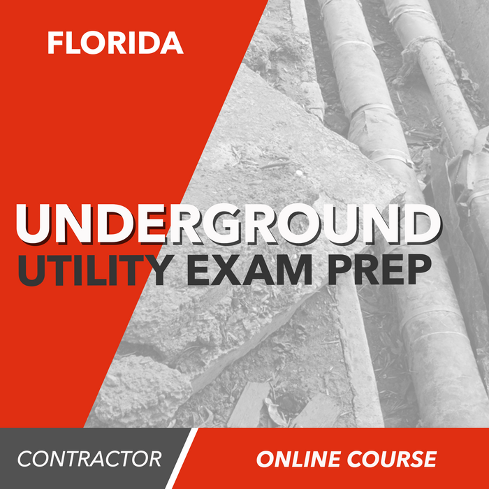 Florida State Underground Utility Contractors Trade Knowledge-Online Exam Prep Course-Pearson VUE